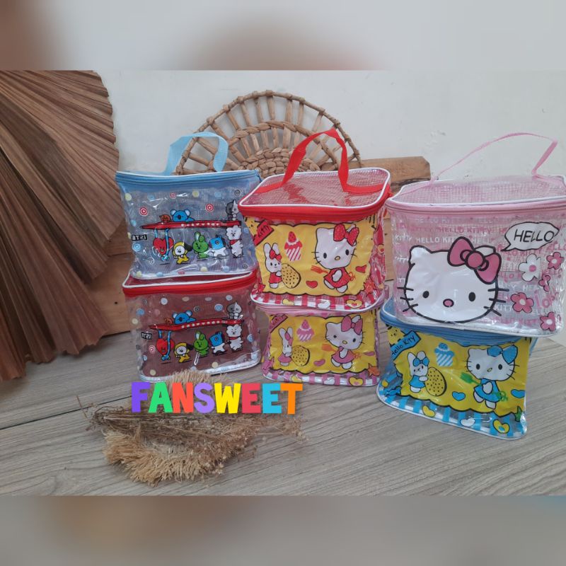 Tas Ulang Tahun Souvenir / Sovenir Goodie Bag Kado Anak Model Kubus