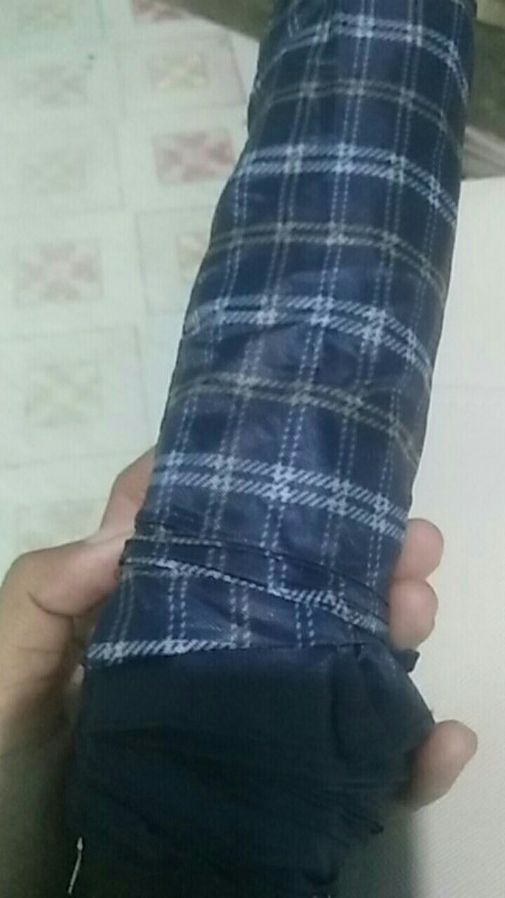 Payung Lipat Tiga  Motif Kotak Mewah Dan Kuat Mewah