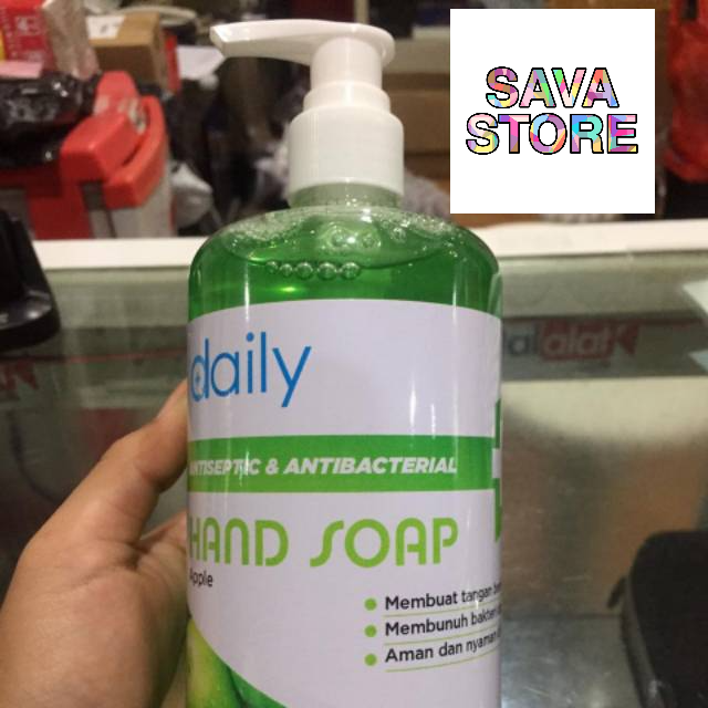 SABUN CUCI TANGAN CAIR DAILY HAND SOAP 500ML PUMP ANTI VIRUS  - ECER &amp; GROSIR [TERLARIS]