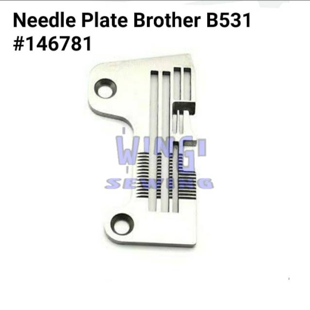 BROTHER Piringan Needle Plate Plat Mesin Obras Industri BROTHER