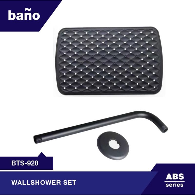 WALL SHOWER BANO BLACK BTS 928 / BANO WALL SHOWER SET HITAM BTS-928