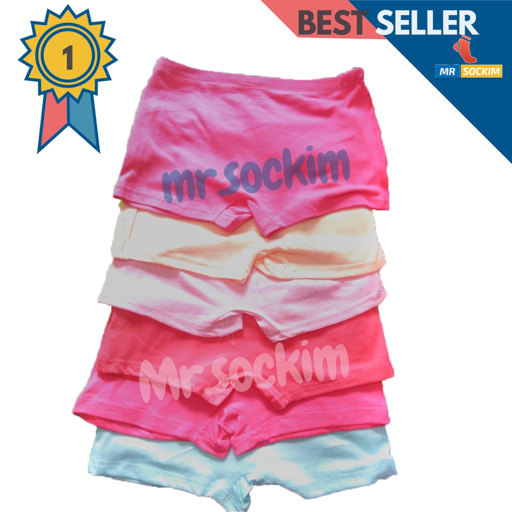 Satire Celana Boxer anak perempuan Motif Usia 3 tahun  sampai 7 tahun[Per 6 pcs ]