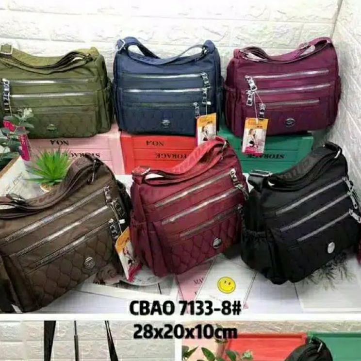 TAS SELEMPANG WANITA Ori CHIBAO BORDIR CB 7Sleting .