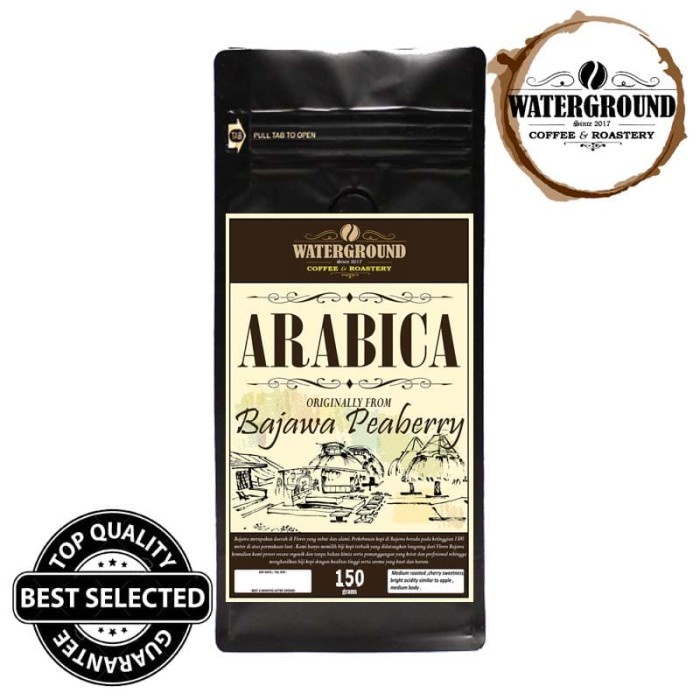 

NEW Kopi Arabika Lanang / Jantan Flores Bajawa Peaberry 150grams Coffee - BIJI