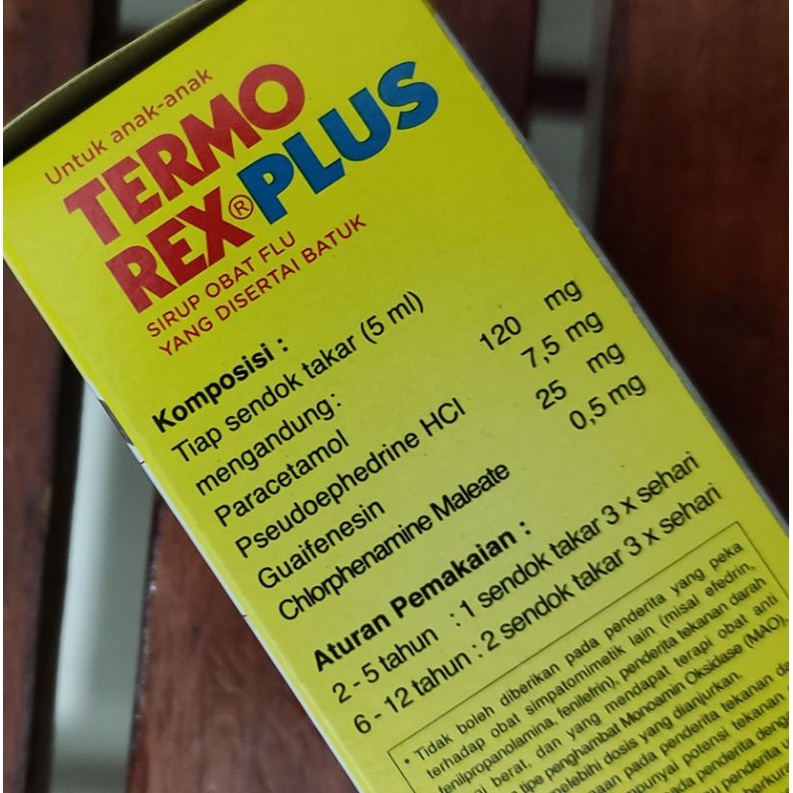 Termorex Plus 60 ML / Flu / Demam / Sakit Kepala / Hidung Tersumbat