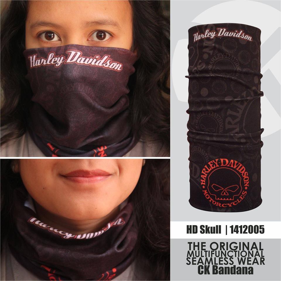 CK Bandana ORIGINAL masker motor motif rider motorcycle HARLEY SKULL