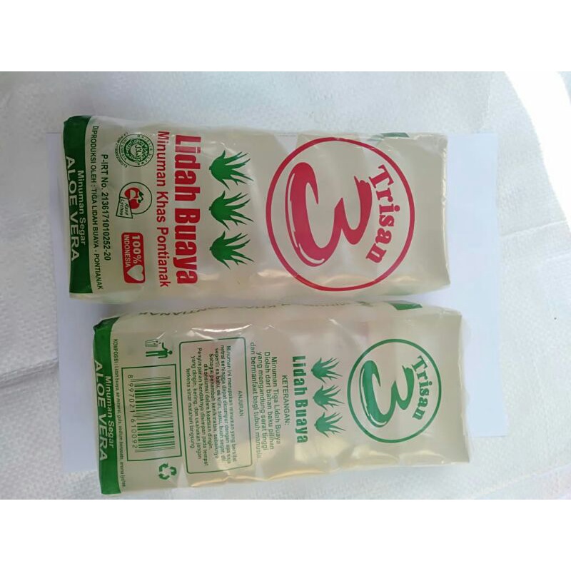 Lidah buaya murni asli dan alami minuman nutrisi manis untuk obat asam lambung dan daya tahan tubuh-Isi dua pack =10 pcs