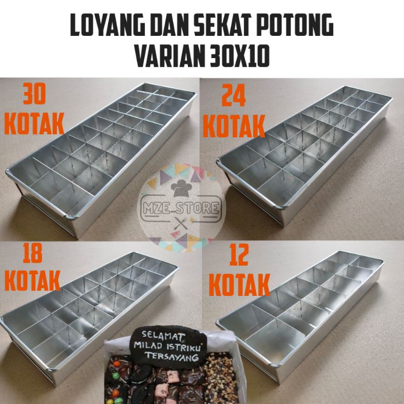 LOYANG DAN SEKAT POTONG UKURAN 30x10 ( 4 VARIAN )