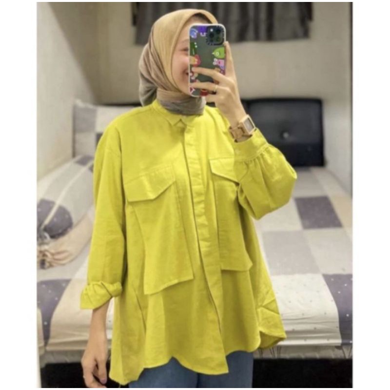 TUNIK KENAMI DUA SAKU DEPAN WANITA