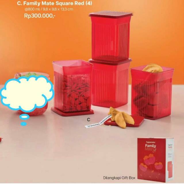 Family Mate Square Red (4)