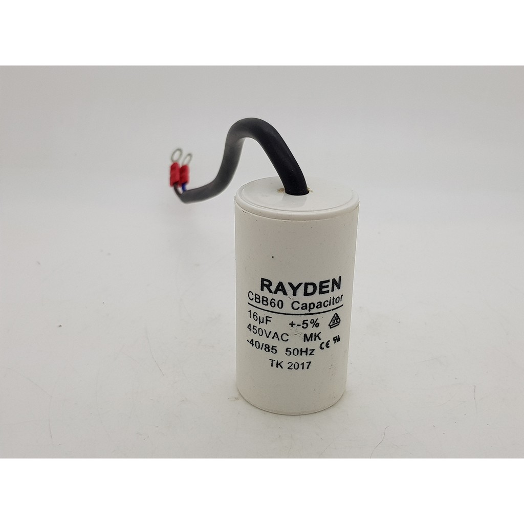 16 uf - 450V Kapasitor (Capacitor) Kabel RAYDEN (Spare Part Pompa Air)