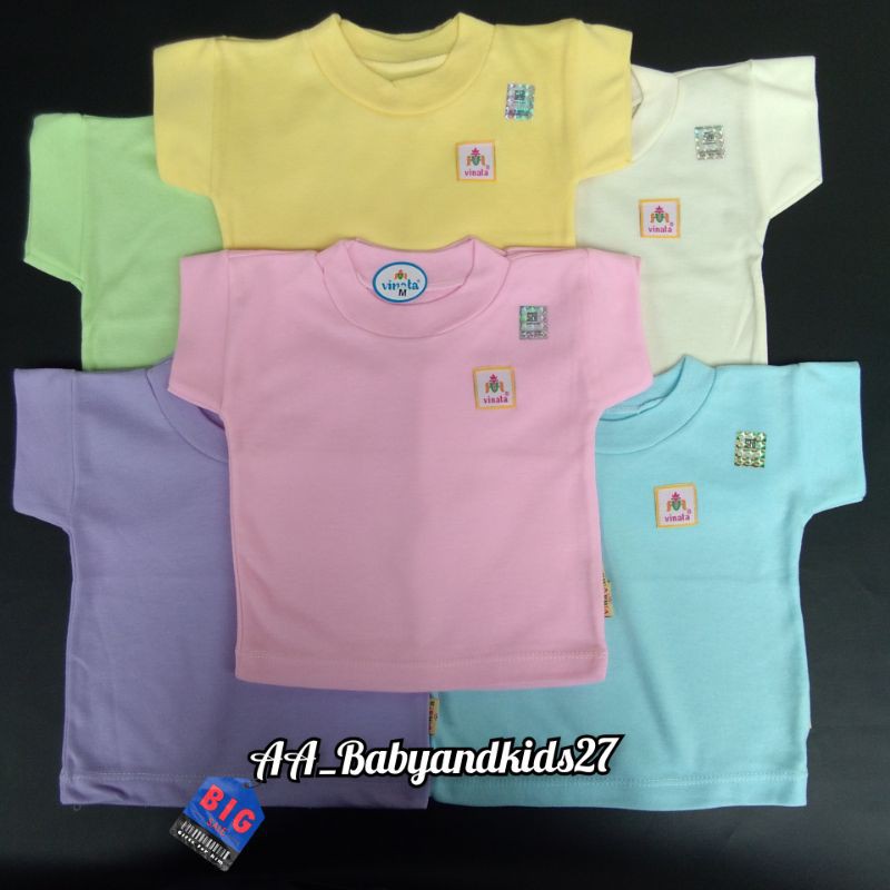 1Pc Kaos Oblong Bayi Vinata Polos SNI-Oblong Bayi Polos SNI Vinata