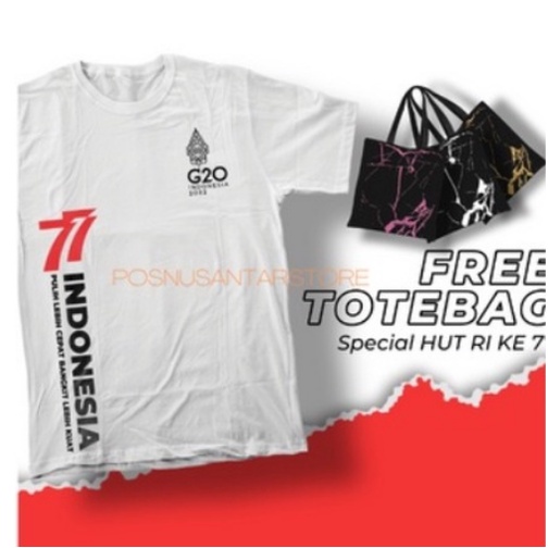 KAOS DISTRO G20 MOTIF ( BISA COD ) EDISI KEMERKEDAAN HUT R1 77 BAHAN CUTTON COMBED PREMIUM