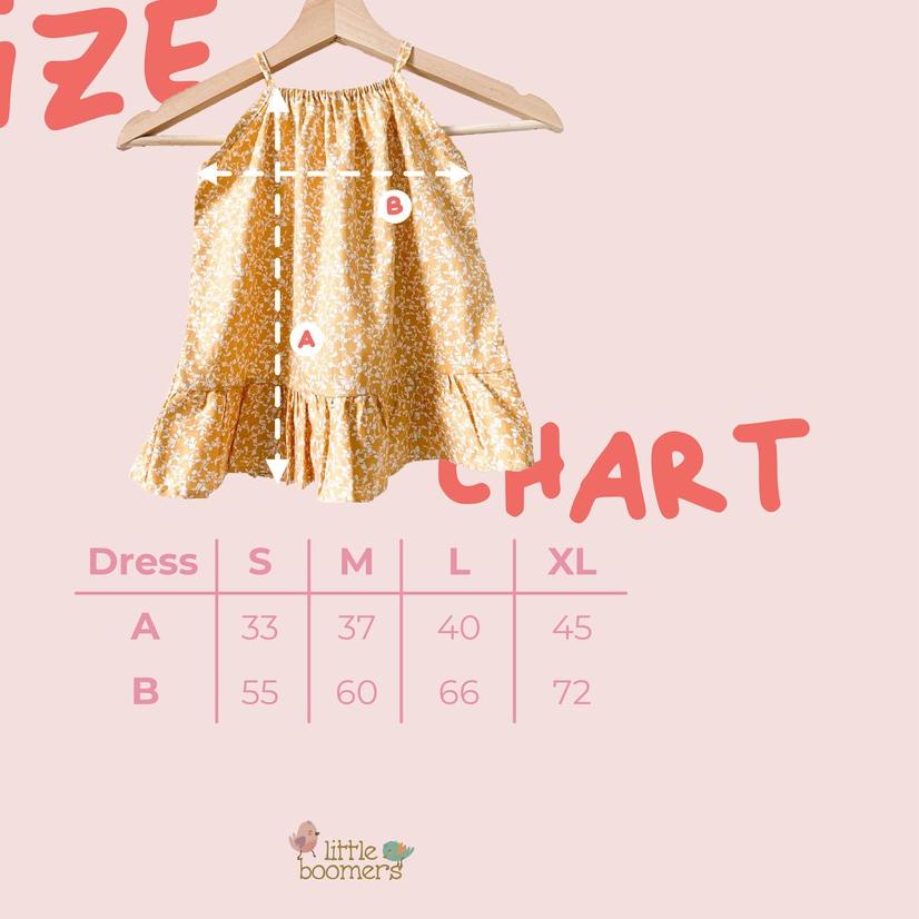 ✮ LITTLE BOOMERS - Kalea Dress Anak 0Y 1Y 2Y 3Y 4Y 5Y ❄