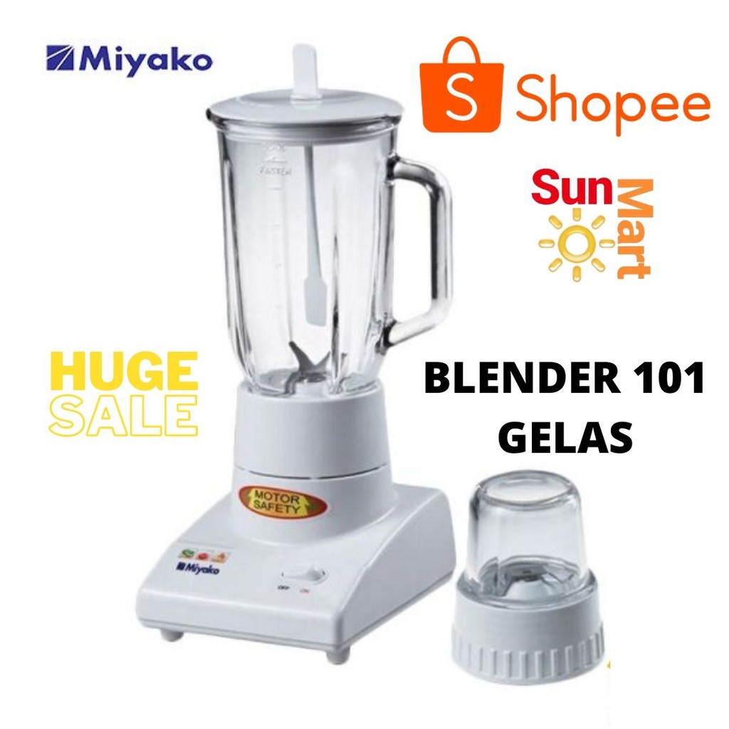 Blender Kaca / Blender Serbaguna / Blender Miyako 2 IN 1 Kaca BL-101 GS