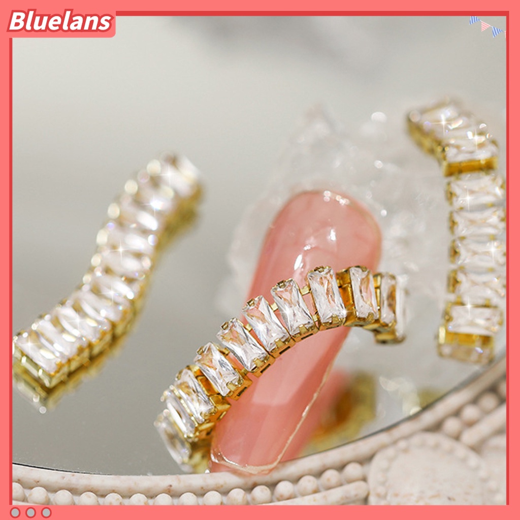 (In Stock) Kacamata Hitam Lensa Warna Warni ♡Perhiasan Rantai Zircon 3D Tahan Pudar Untuk Dekorasi Nail Art