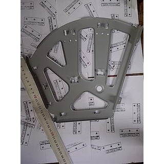 Bracket Fitting Rak Sepatu Putar  3 Susun Besi gray 