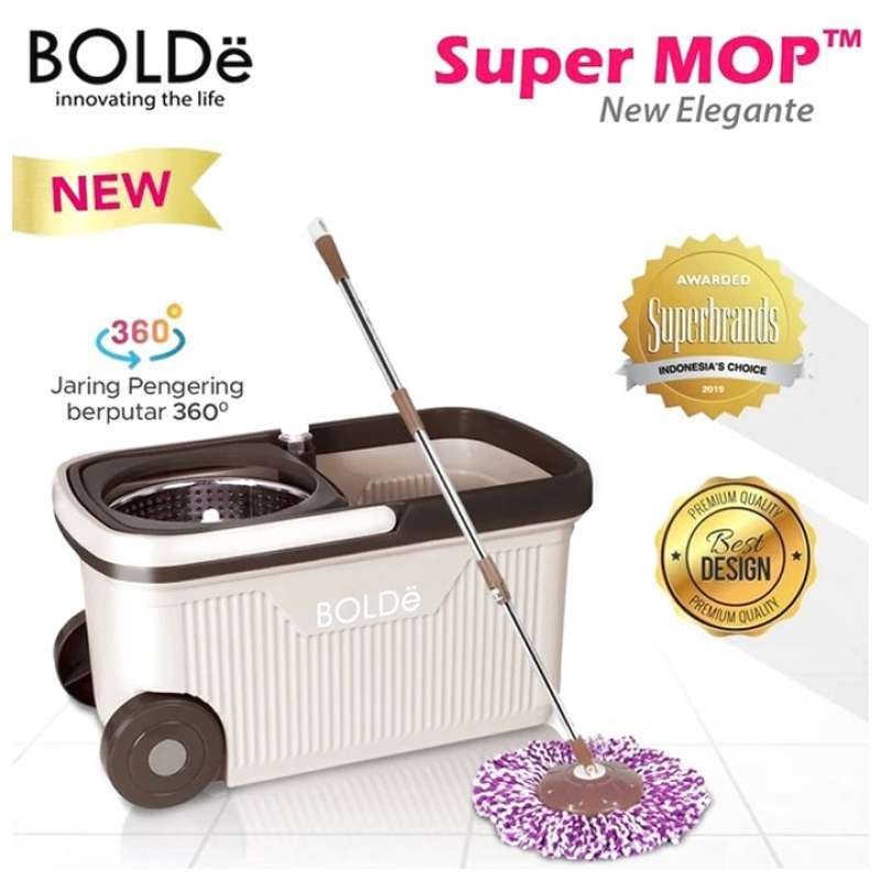 Alat Pel Lantai BOLDe Super Mop New Elegante magenta 7 liter lebih besar