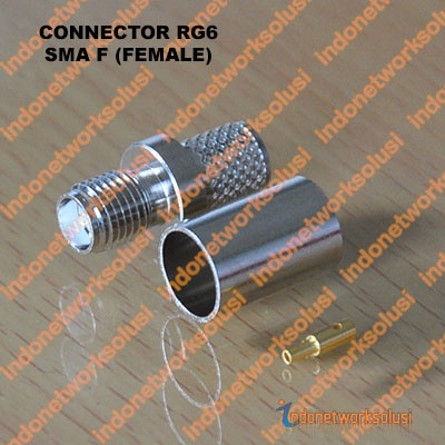 KONEKTOR CONNECTOR RG6 SMA F (FEMALE)