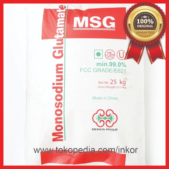 

FLASH SALE - MONOSODIUM GLUTAMATE MSG 20-40 MESH MEIHUA GROUP 25KG