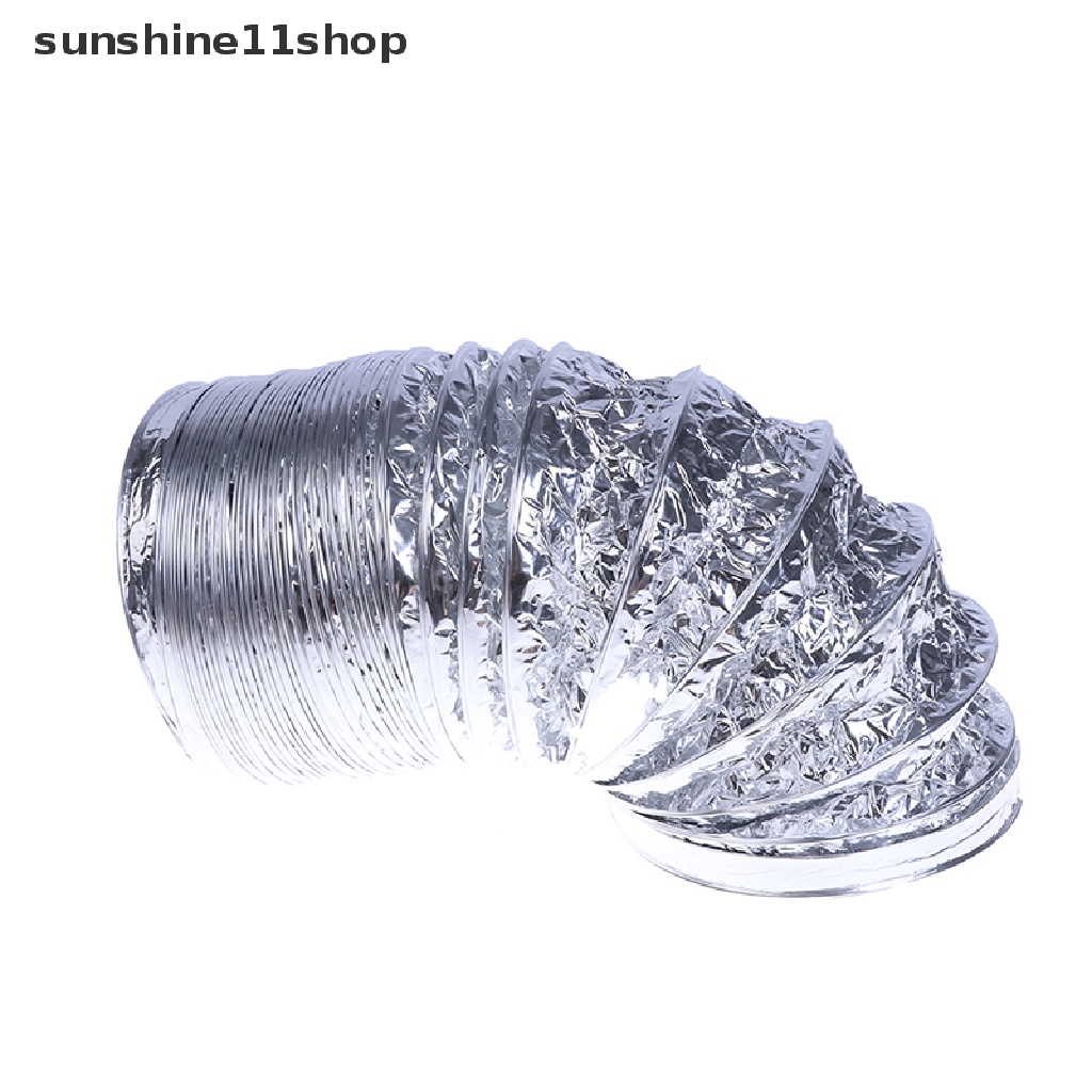 Sho Selang Ventilasi Saluran Pengering Udara Fleksibel Bahan Aluminum Foil Ukuran 3.1 Inci 1.5M