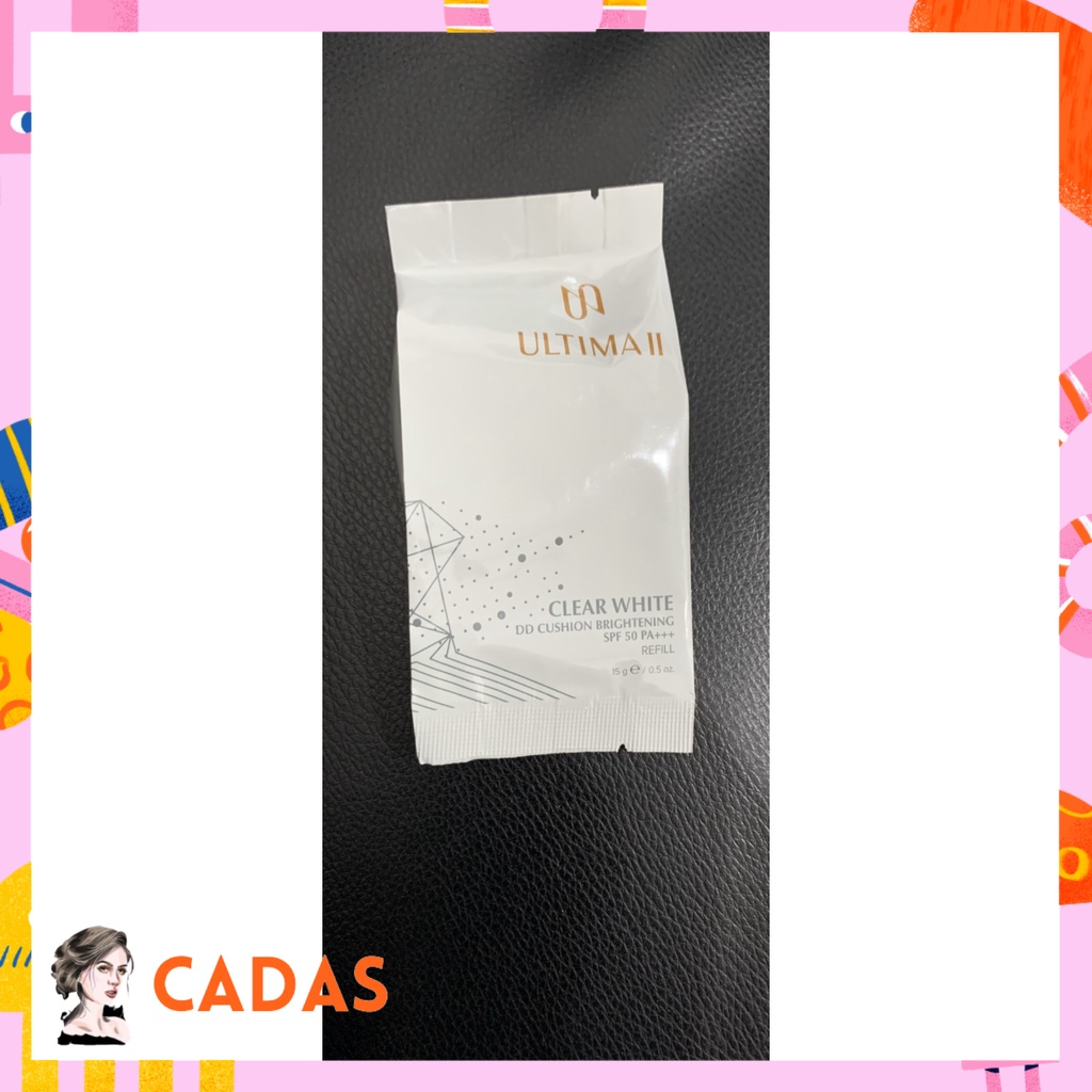 FLASHSALE ULTIMA II REFIL CLEAR WHITE DD CUSHION BRIGHTENING SPF 50 - IVORY