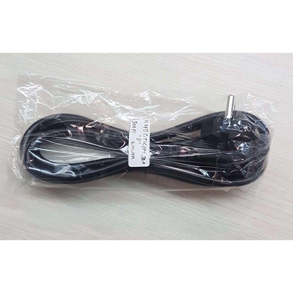 Kabel Listrik Lubang Tiga EU Plug untuk Power Adaptor 1.5m E125
