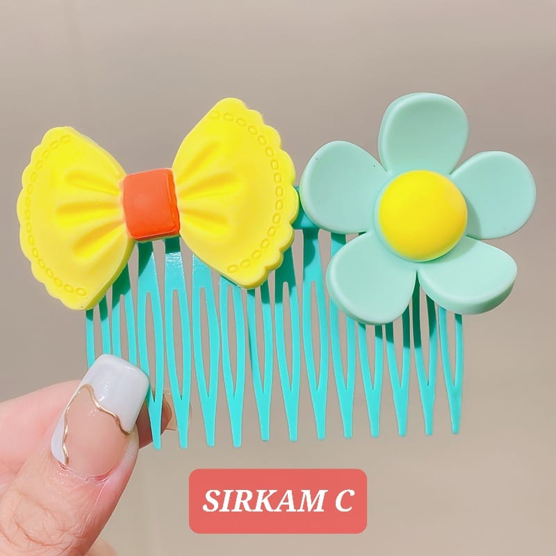 BAJUKIDDIE SIRKAM CUTE AKSESORIS RAMBUT ANAK CEWEK KOREA IMPOR FASHION SIRCOMB LUCU JEPIT RAMBUT
