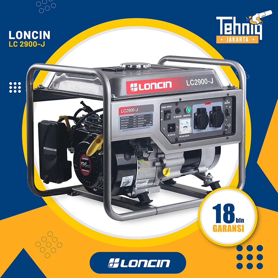 Generator Genset Listrik LONCIN LC 2900-J Practical Series 2000 Watt
