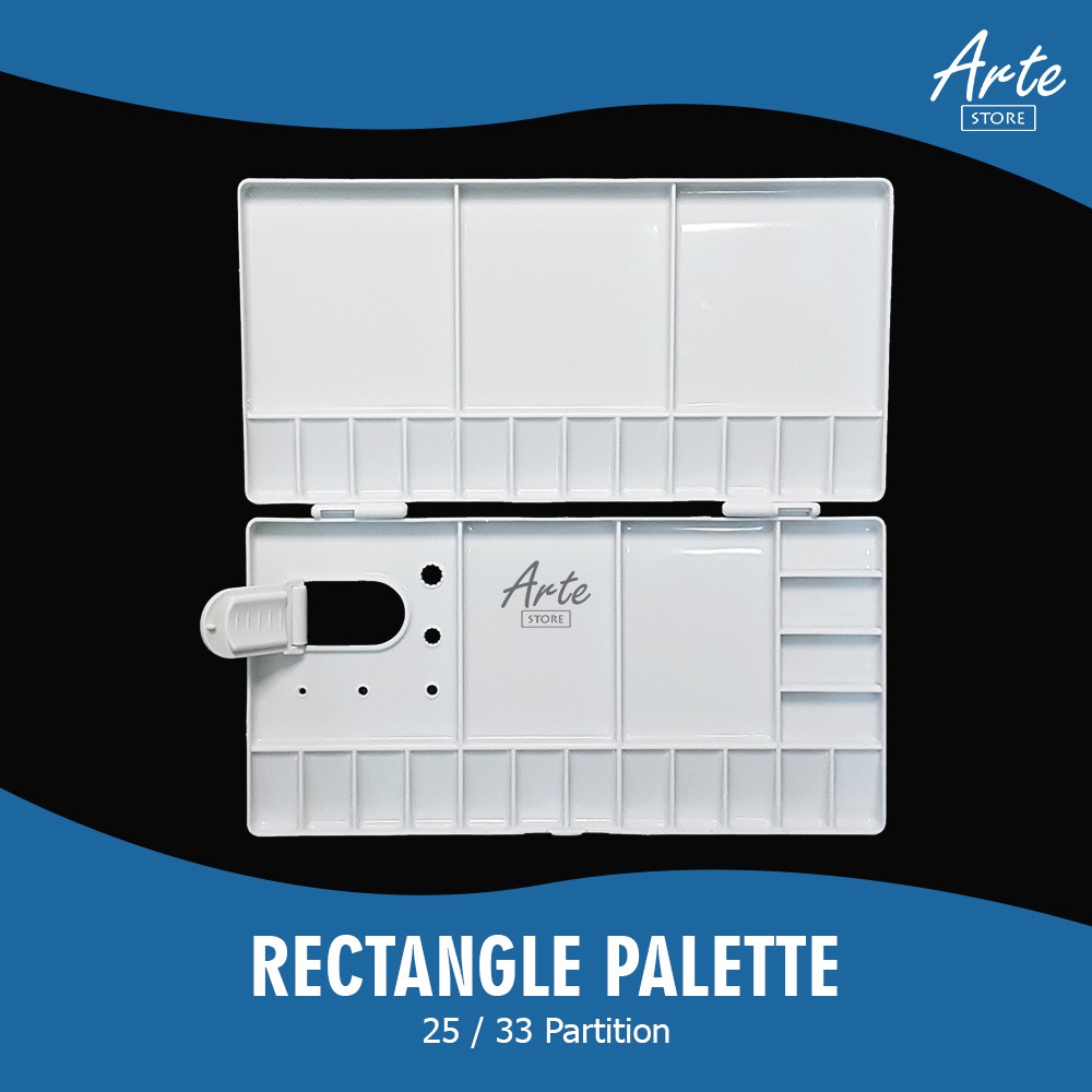 Palet Lukis Plastik Persegi Panjang