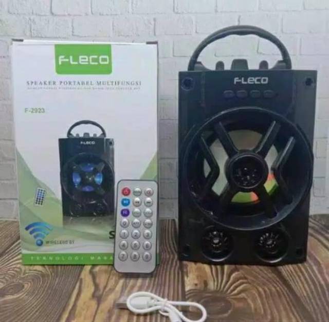 Speaker Bluetooth Portable USB Memory Aux Speaker Fleco F-2923