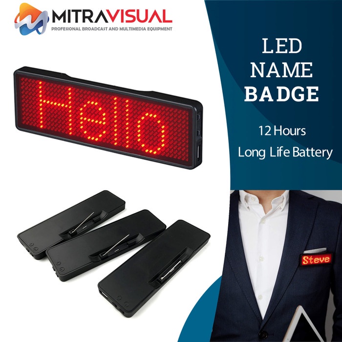 

Id Card - Led Name Badge / Name Tag Running Text