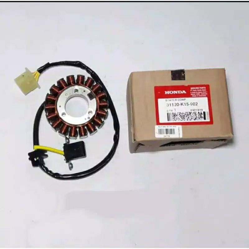 SPUL SPULL STATOR COMP K15 CB 150 R CB150R LAMA OLD ORIGINAL ORI ASLI HONDA AHM HGP 31120-K15-902