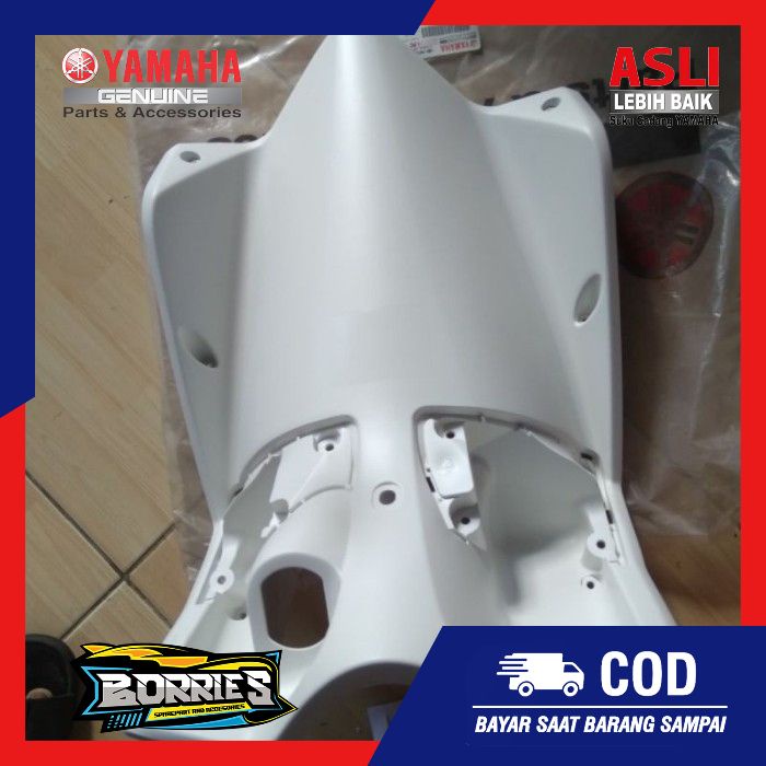 LEG SHIELD 14D-F8312-20 COVER KONTAK YAMAHA MIO SOUL KARBU PUTIH PART