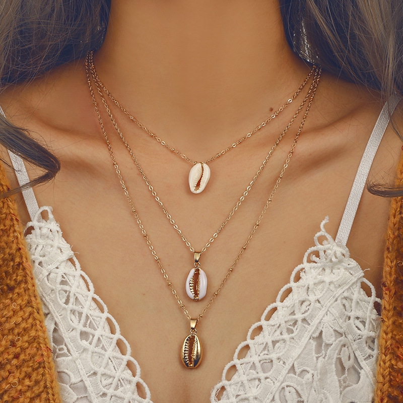 Kalung Rantai clavicle Liontin Bentuk Geometri Bahan Logam Kalung Rantai clavicle Liontin Bentuk Geometri Bahan Logam