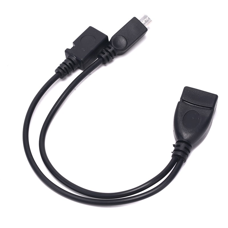 (Ele) Kabel Adapter Otg Power Splitter Y Male Ke Usb A Male Female Warna Polos