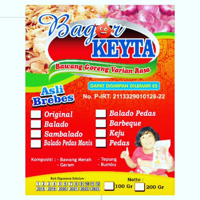 

Bawang goreng varian rasa