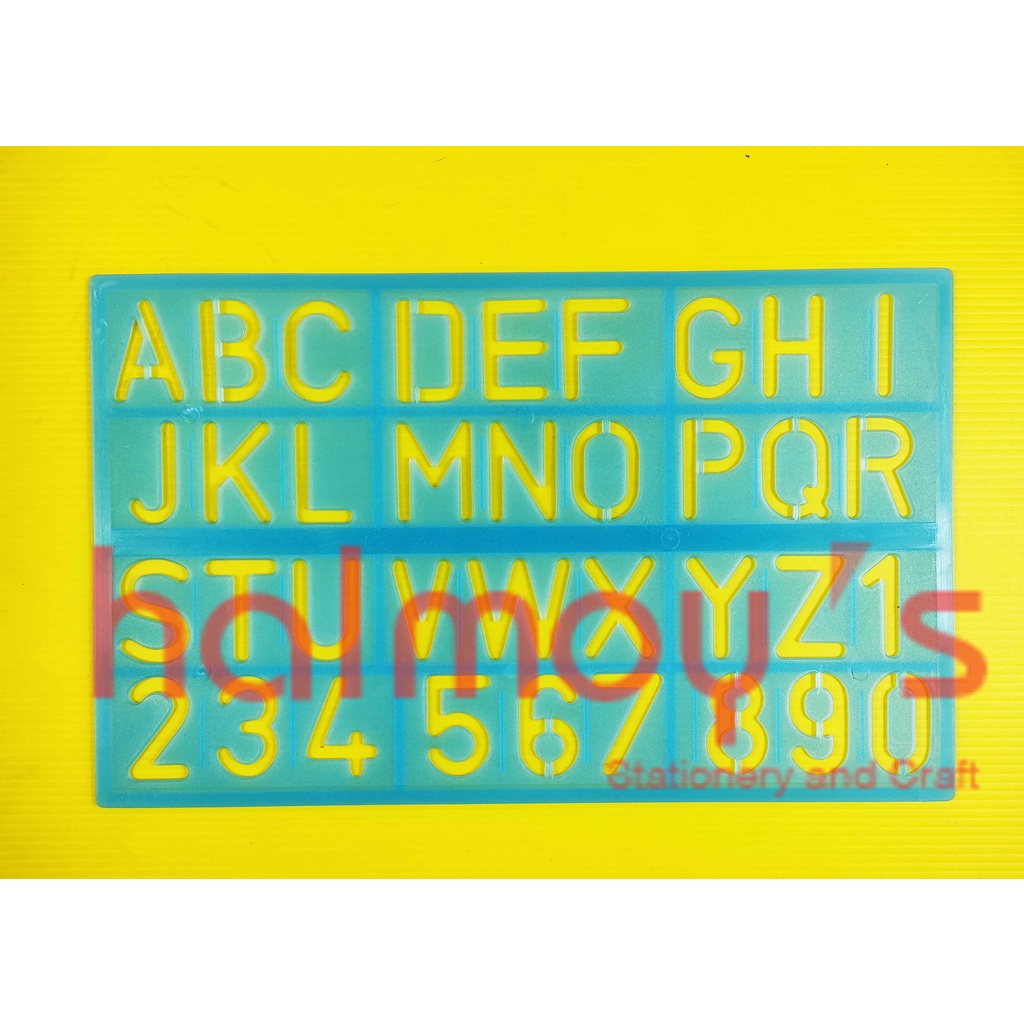 

PENGGARIS / ROL PLASTIK BUTTERFLY HURUF SABLON MAL 290