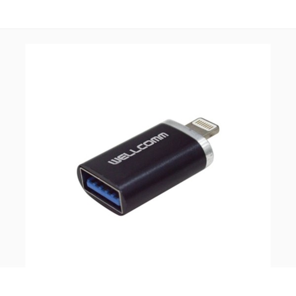 OTG Usb IPHONE / USB LIGHTNING - wellcomm / SUPPORT SEMUA PORT LIGHTNING Minimal IOS ver.13