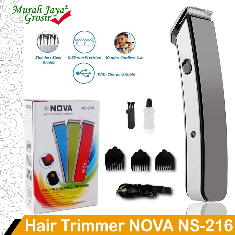 Jual Alat Cukur / Shaver Nova NS-216 Mesin Alat Cukur Rambut Dan Kumis ...