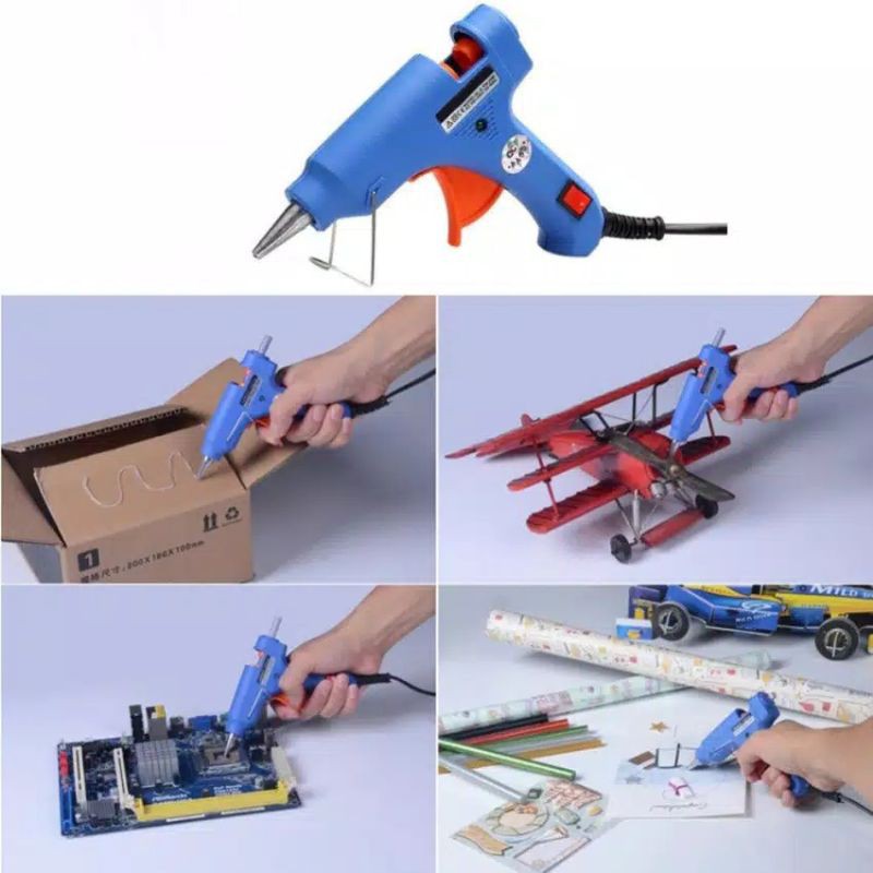 Lem Tembak Glue Gun Tombol On Off 20 watt