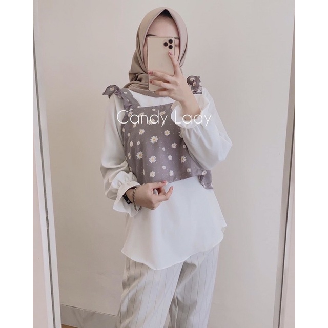 DAISY BLOUSE 2IN1 / BLOUSE MUSLIM WANITA / BLOUSE RAYON TERBARU