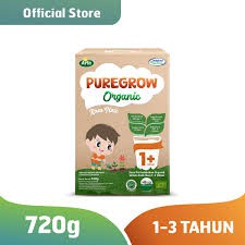 Puregrow Susu Organic Plain 1-3th Boy/Girl 720gr