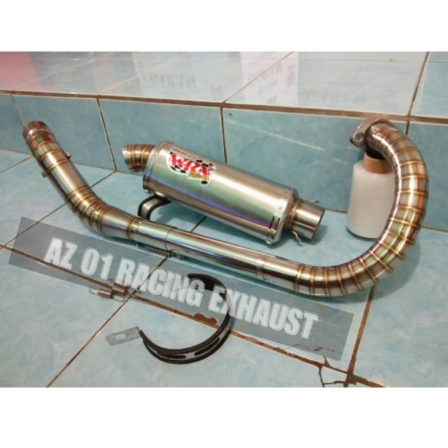Knalpot wrx satria fu . Knalpot racing wrx satria fu . Leher model C ful cacing