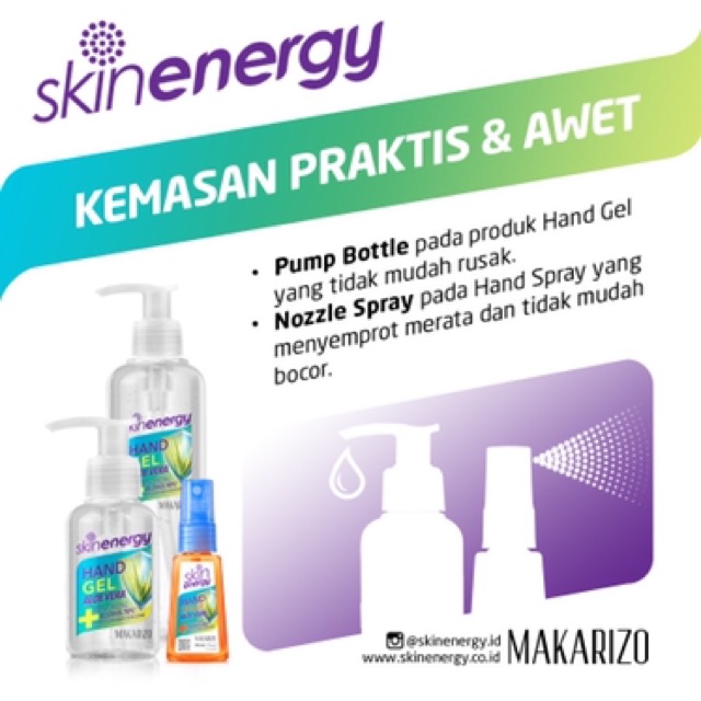 Makarizo Skin Energy Hand Gel with Aloe Vera Extract Hand Sanitizer