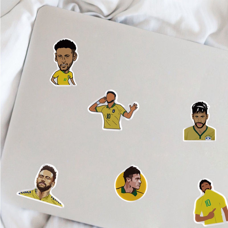 Neymar lembar stiker Brazil sepak bola superstar Neymar notebook Jurnal stiker bagasi cangkir air st