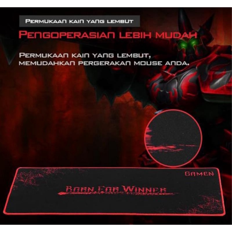 Gamen GP-XL Mouse Pad Gaming Anti Slip - Gamen Mousepad Soft Non Slip