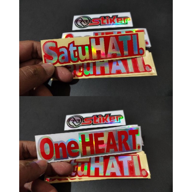 

Sticker satu hati one heart cutting murah