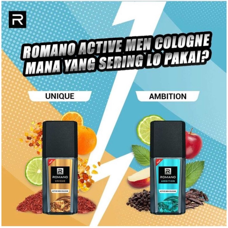 Romano Cologne Active Men Parfume 100ml | Parfum Pria
