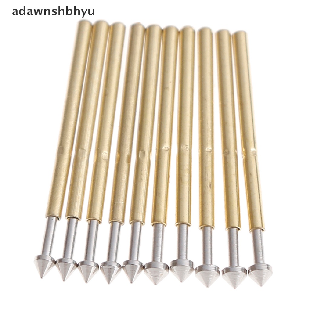 Adawnshbhyu 100Pcs P75-E2/E3 spring test probe pogo pin 1.3/1.5mm Kepala Kerucut 1.0mm Bidal